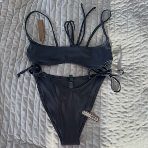 SKIMS Charcoal Bikini Set